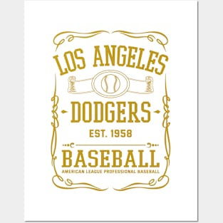 Vintage Dodgers American Baseball Posters and Art